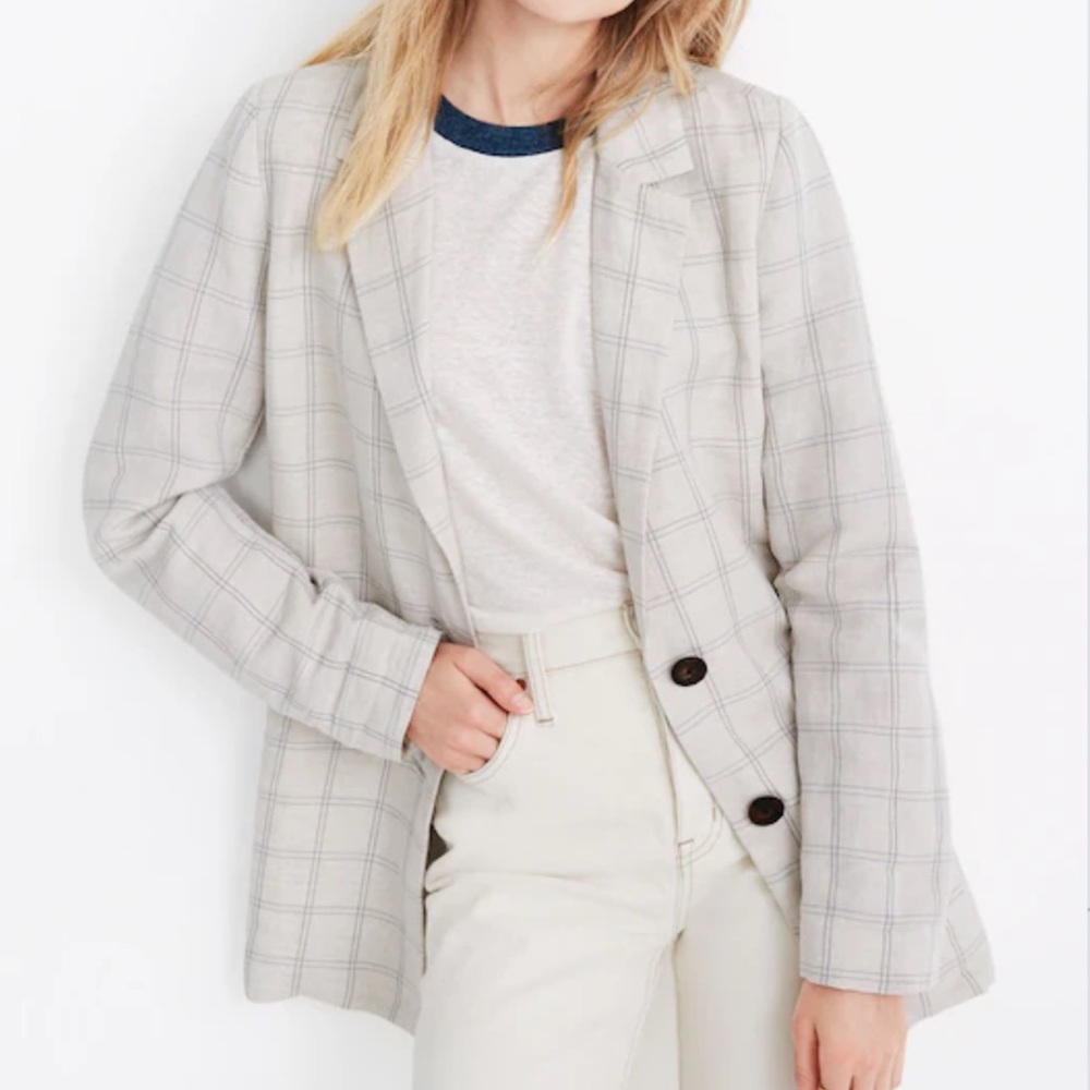 Madewell Women’s Small Dorset Blazer in Windowpane
